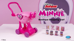 Disney Junior Minnie Mouse Bowtique Shopping Cart, Dress Up and Pretend Play, Kids Toys for Ages 3 up - image 2 of 9