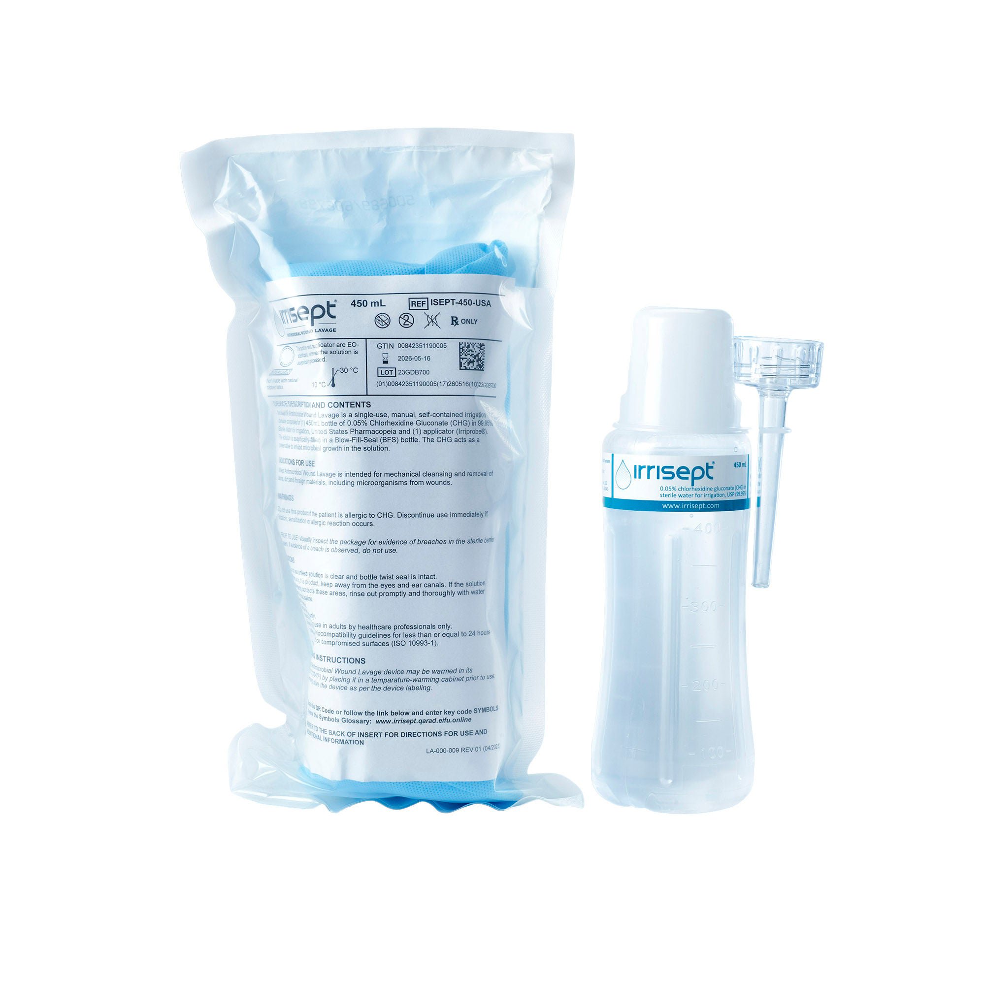 Irrimax DEBRIDEMENT SYSTEM, IRRISEPT 0.05% CHG (12/CS)