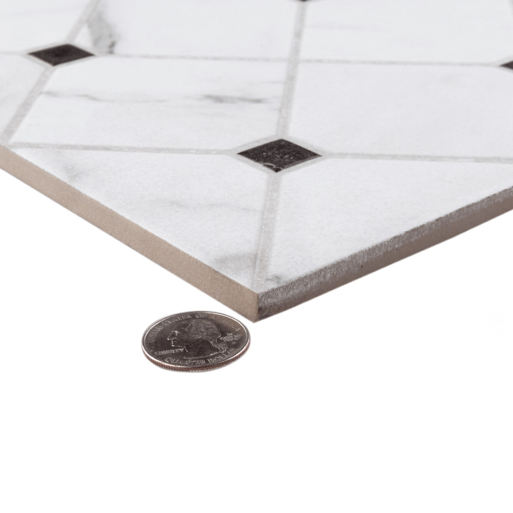 Tuscany Siena 17-3/8 in. x 17-3/8 in. Porcelain Floor and Wall Tile