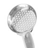 4-ounce one-piece heavy-duty stainless steel perforated round bowl Spoodle® utensil with black nylon handle