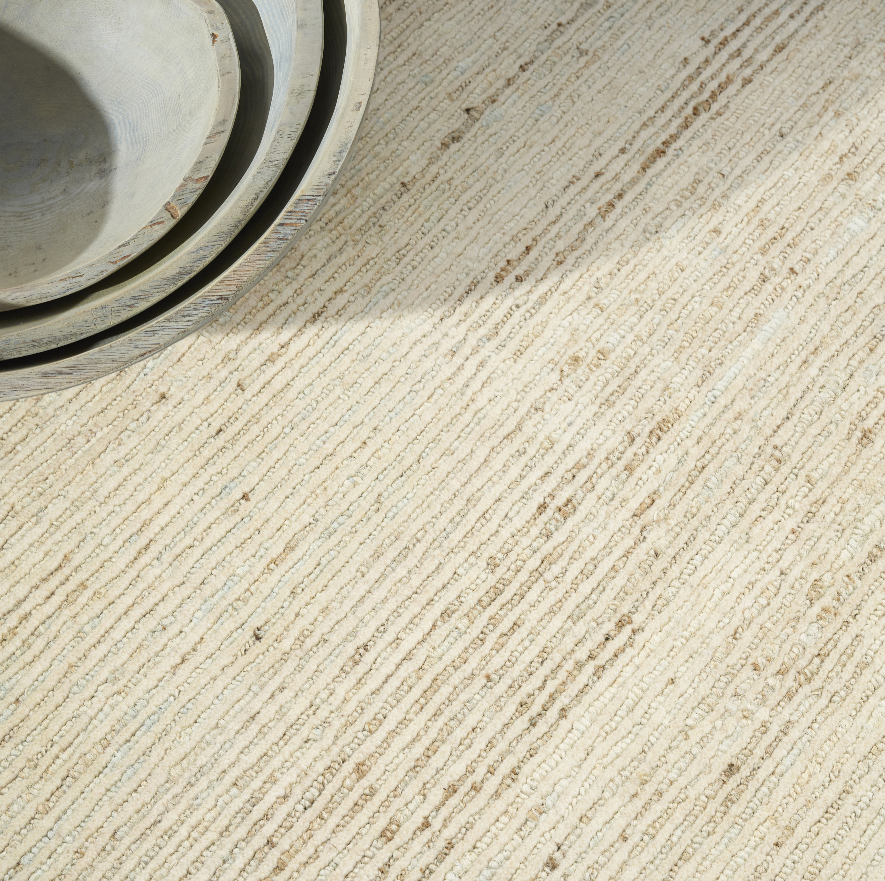 Calvin Klein Kathmandu 4' x 6' Natural Modern Indoor Rug