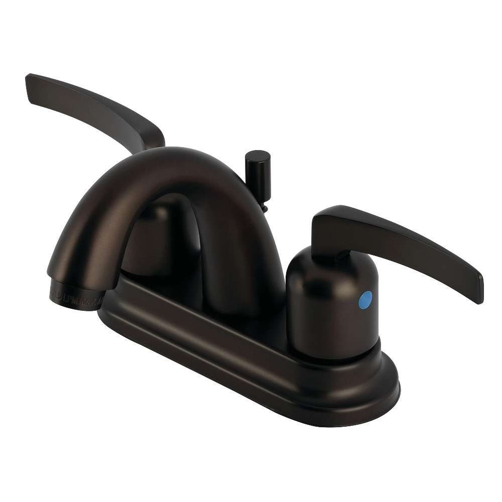 Double-Handle 4" Centerset Bathroom Faucet with Pop-Up Drain, Oil Rubbed Bronze with 3 Finish Options