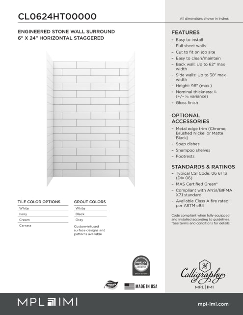 Technical Drawing — Mpl Imi Calligraphy Cl0624ht00000