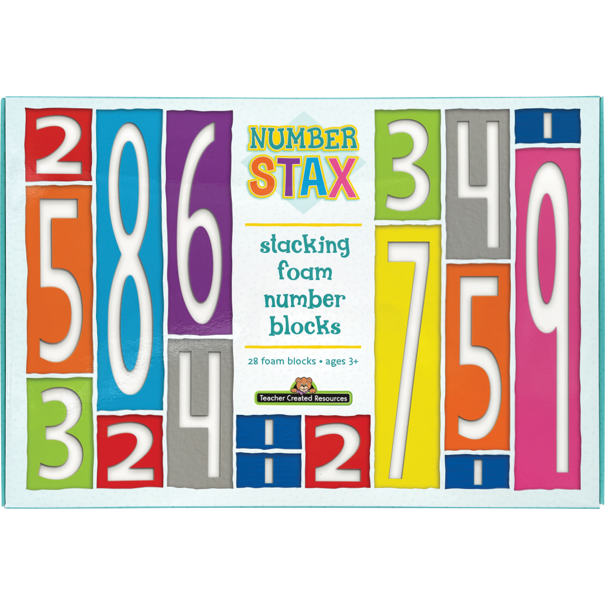 Teacher Created Resources Number Stax - Stacking Foam Number Blocks image number null