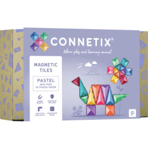 Magnetic Tiles Pastel Mini Pack, 32 Pieces