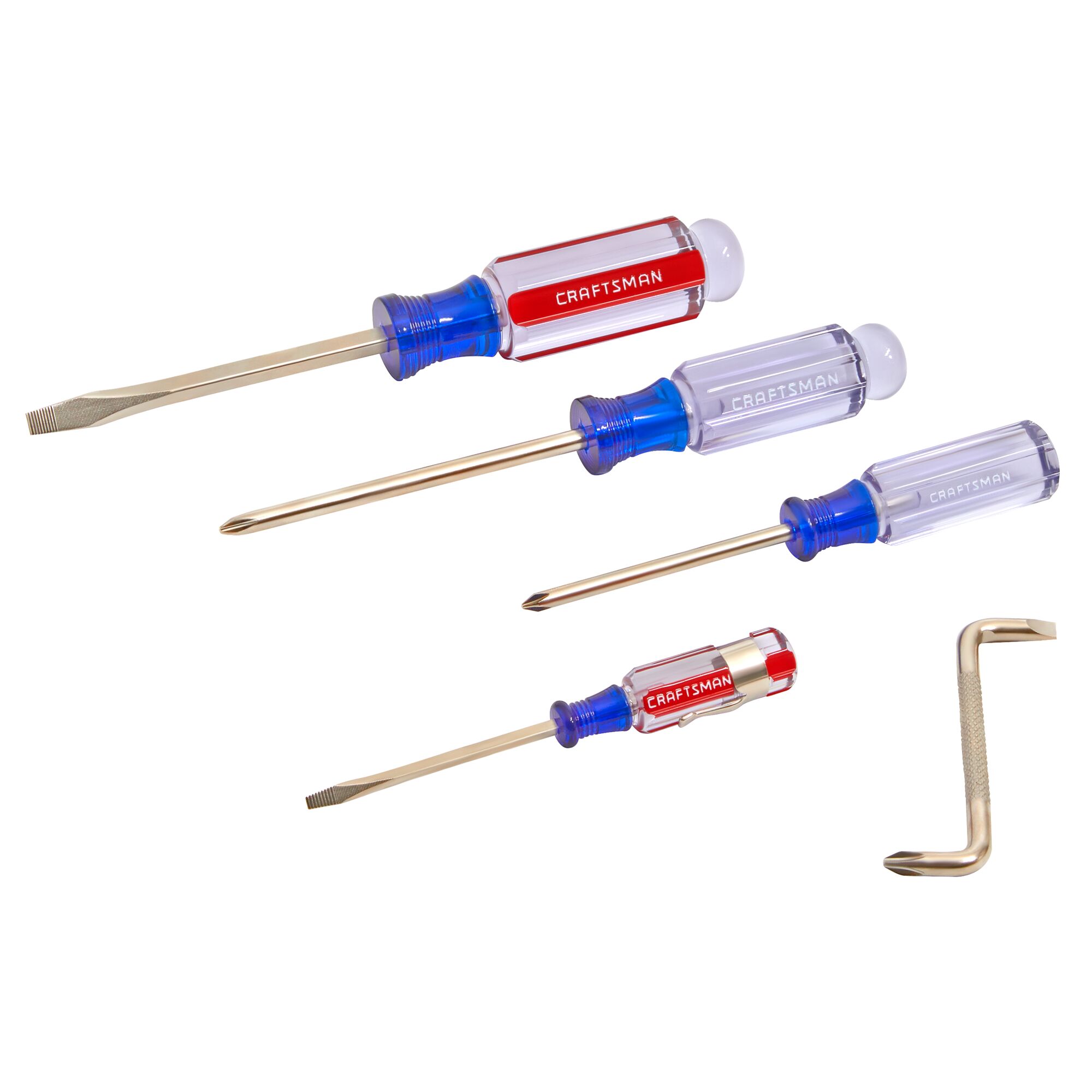 View of CRAFTSMAN Screwdrivers: Acetate on white background