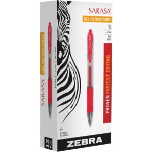 Sarasa Dry X20 Gel Retractable RDI 0.7mm Red Dozen