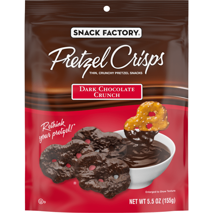 Dark Chocolate Crunch Pretzel Crisps