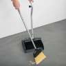 Unger, Ergo Telescopic, Black, 12", Dust Pan with Broom