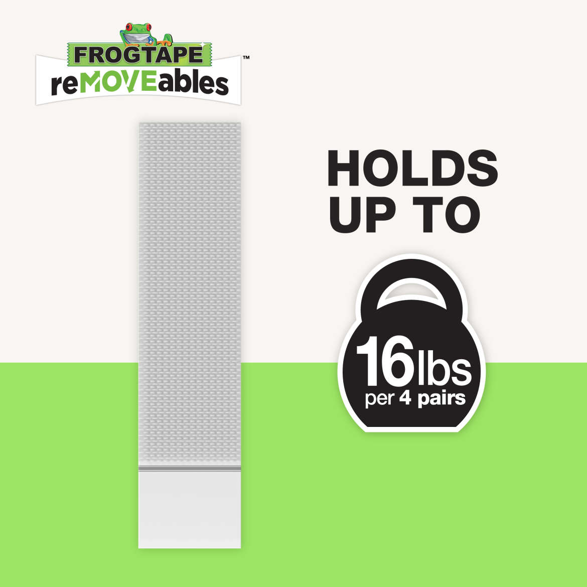 FrogTape reMOVEables™ Large Picture Hanging Strips Application Image 2