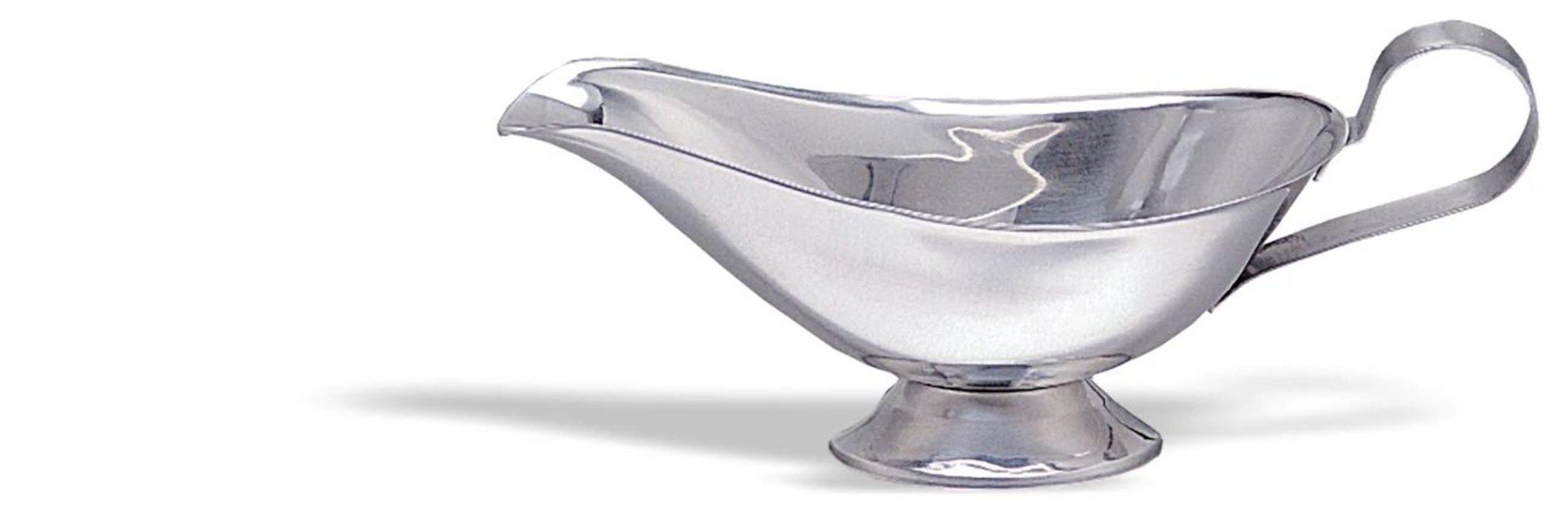 Saucière en acier inoxydable de 0.2 L en finition miroir et satiné