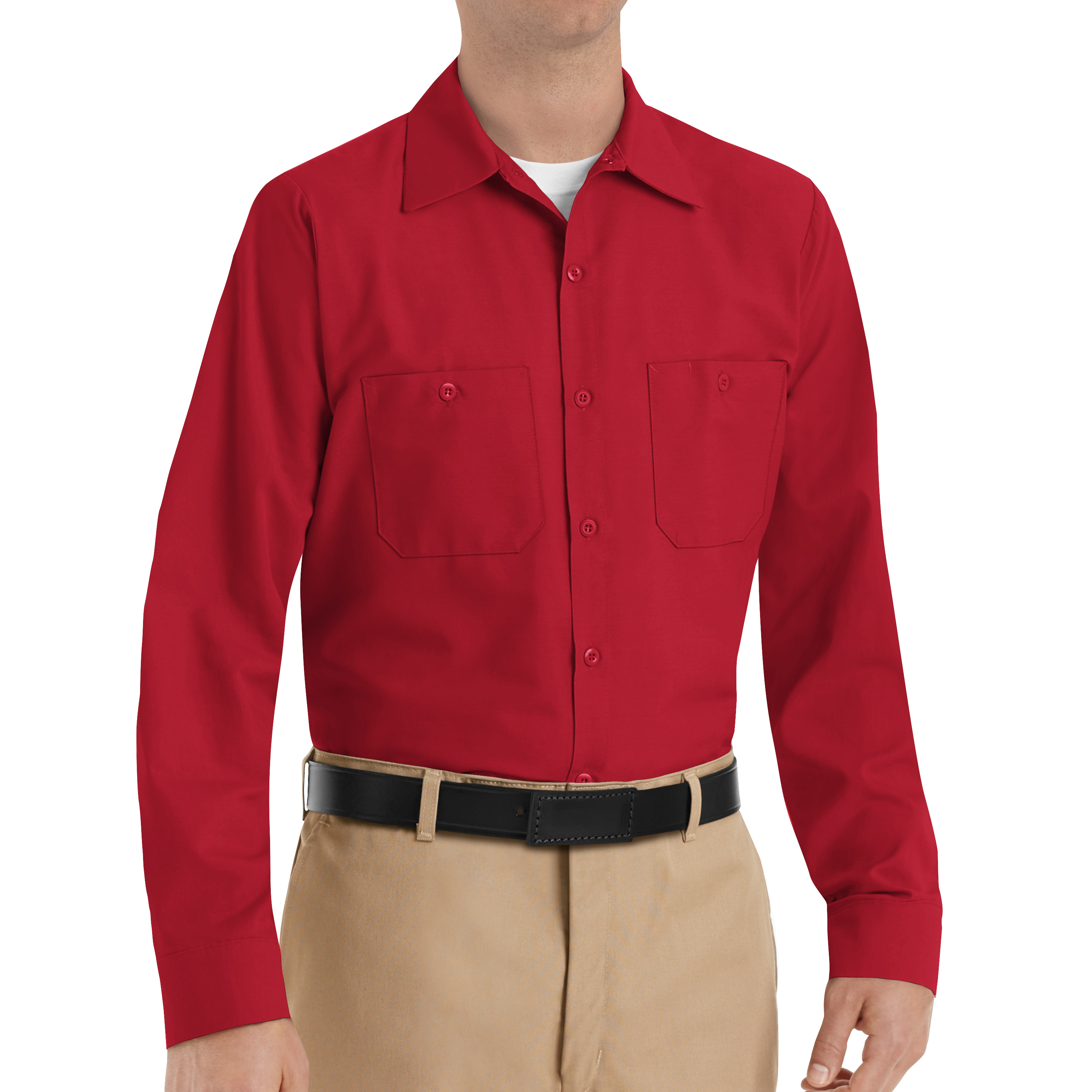 Red Kap Men's Long Sleeve Industrial Work Shirt