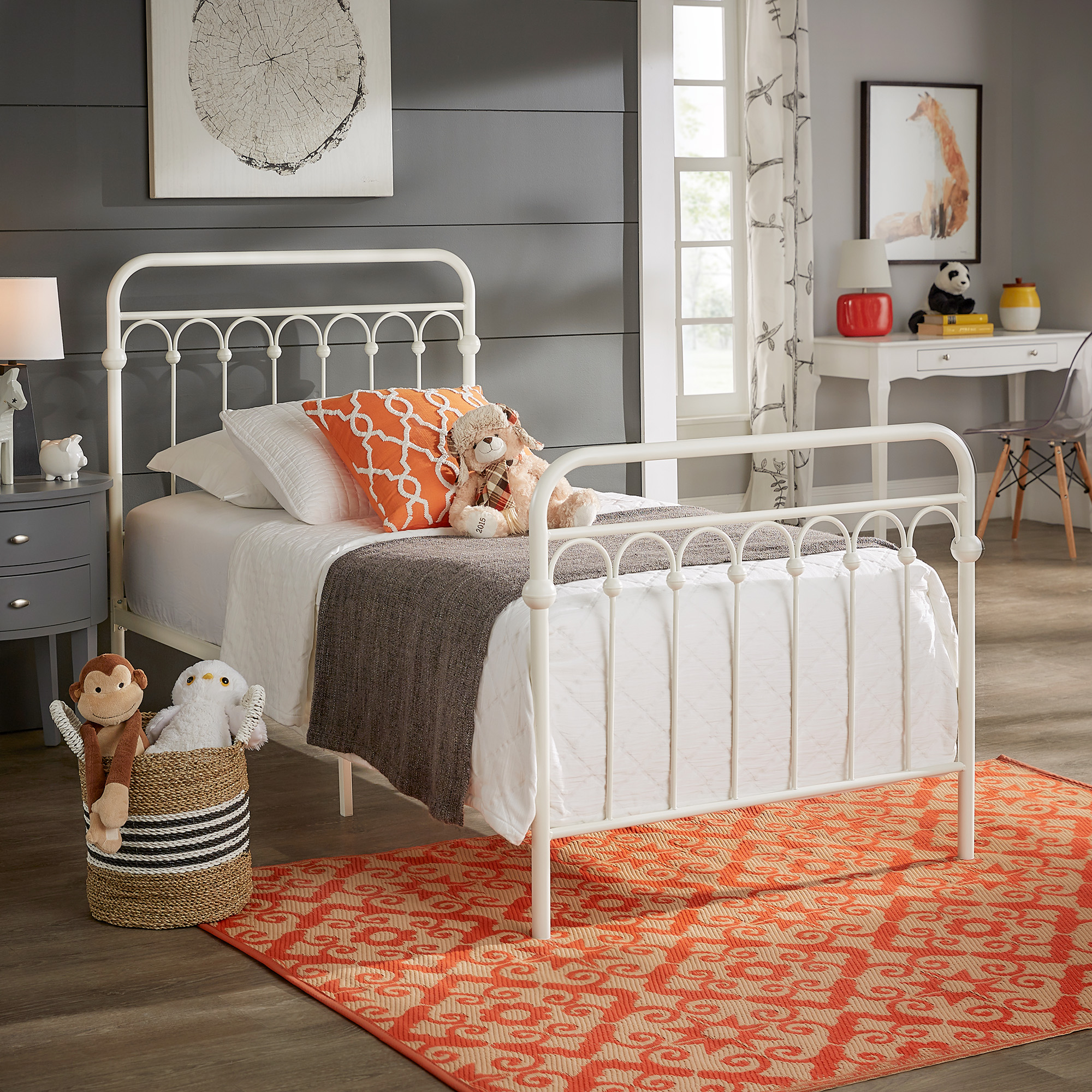 Metal Arches Twin Platform Bed