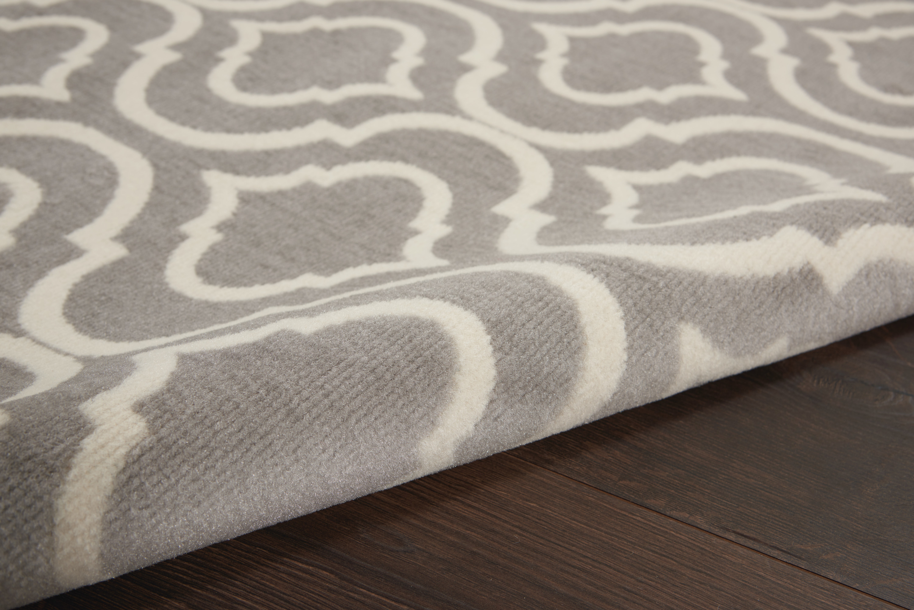 Nourison Jubilant 6' x 9' Grey Contemporary Indoor Rug