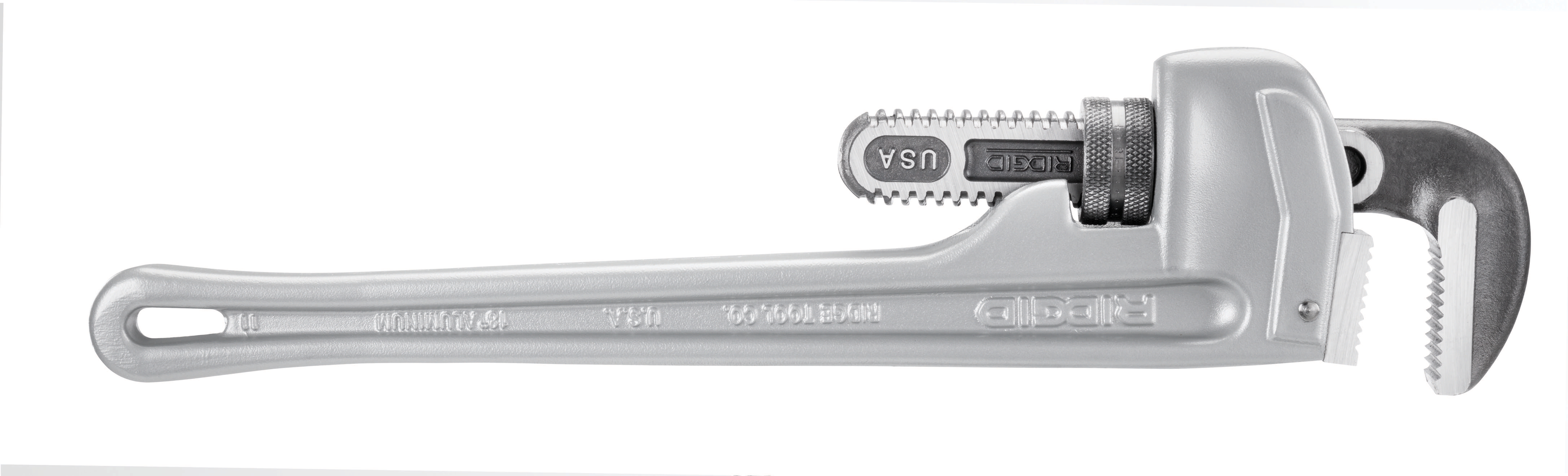 18" Aluminum Straight Pipe Wrench - Image 4