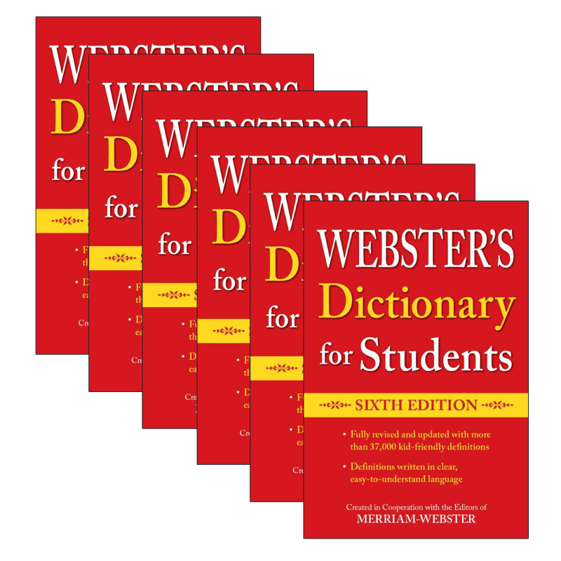 Webster%27s+Dictionary+for+Students%2C+Sixth+Edition%2C+Pack+of+6
