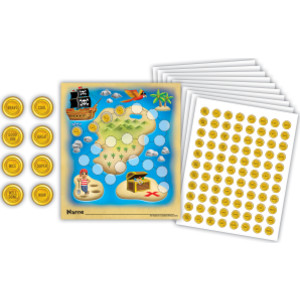 Treasure Hunt Reward Trackers with Stickers