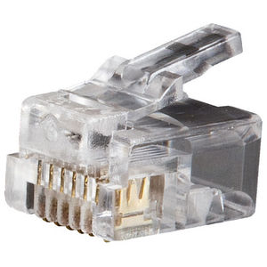 Modular Telephone Plugs RJ11 6P6C, 25-Pack