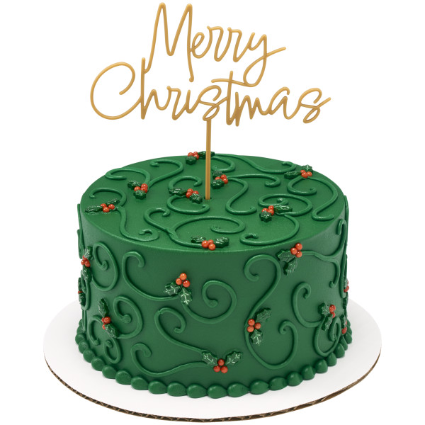 Merry Christmas Gold Vertical Layon