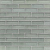 Elements Quicksilver 1×3 Brick Mosaic Silk