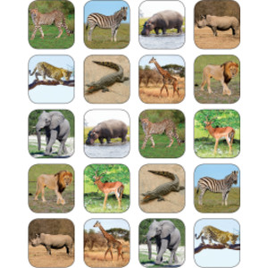 Safari Animals Stickers, Pack of 120