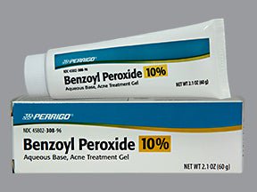Perrigo® 10% Benzoyl Peroxide Acne Treatment Gel, 2.1-ounce Tube