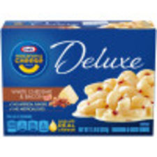 Kraft Deluxe White Cheddar & Bacon Macaroni & Cheese Dinner, 11.9 oz Box