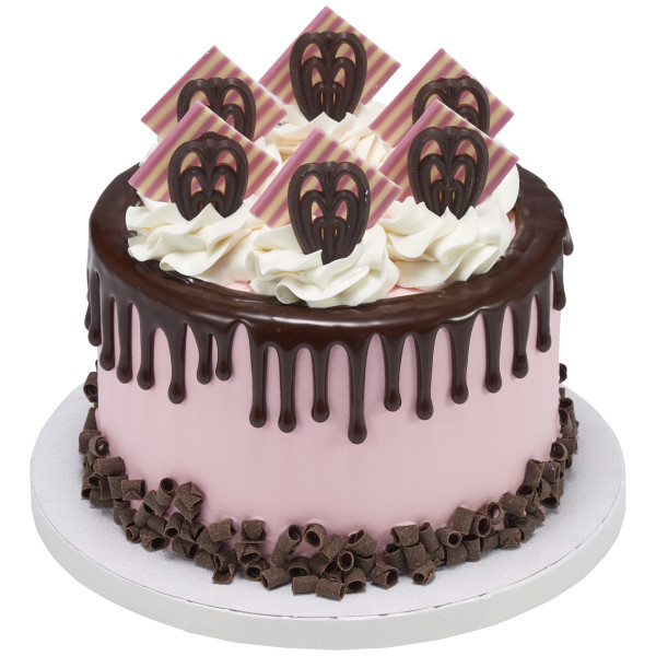 Domino Square Pink/White Made Simply™ Chocolate