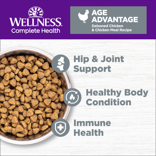 The benifts of Wellness Complete Health Grain Free Senior Deboned Chicken & Chicken Meal