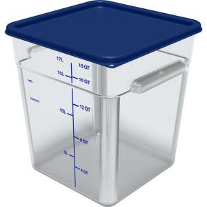 Carlisle, Squares Food Storage Container Lid 12 - 22 qt, Royal Blue, 6/Case