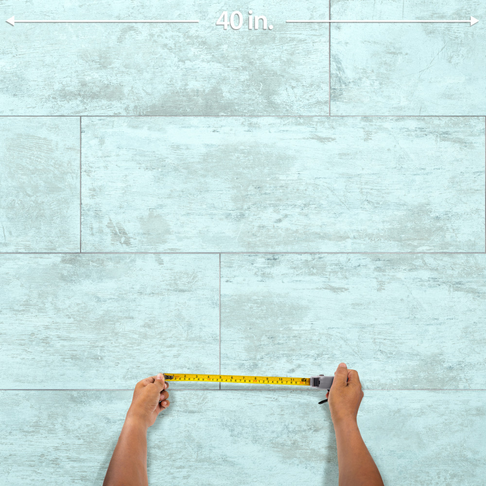 Habanera Azul 11-7/8 in. x 35-1/2 in. Ceramic Wall Tile