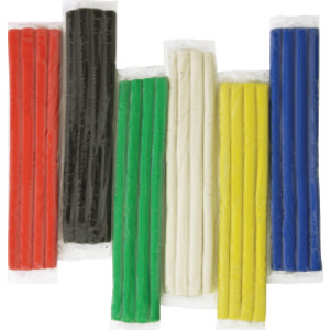 Extruded Modeling Clay, 6 Assorted Colors, 6 Sticks, 1 lb. Total