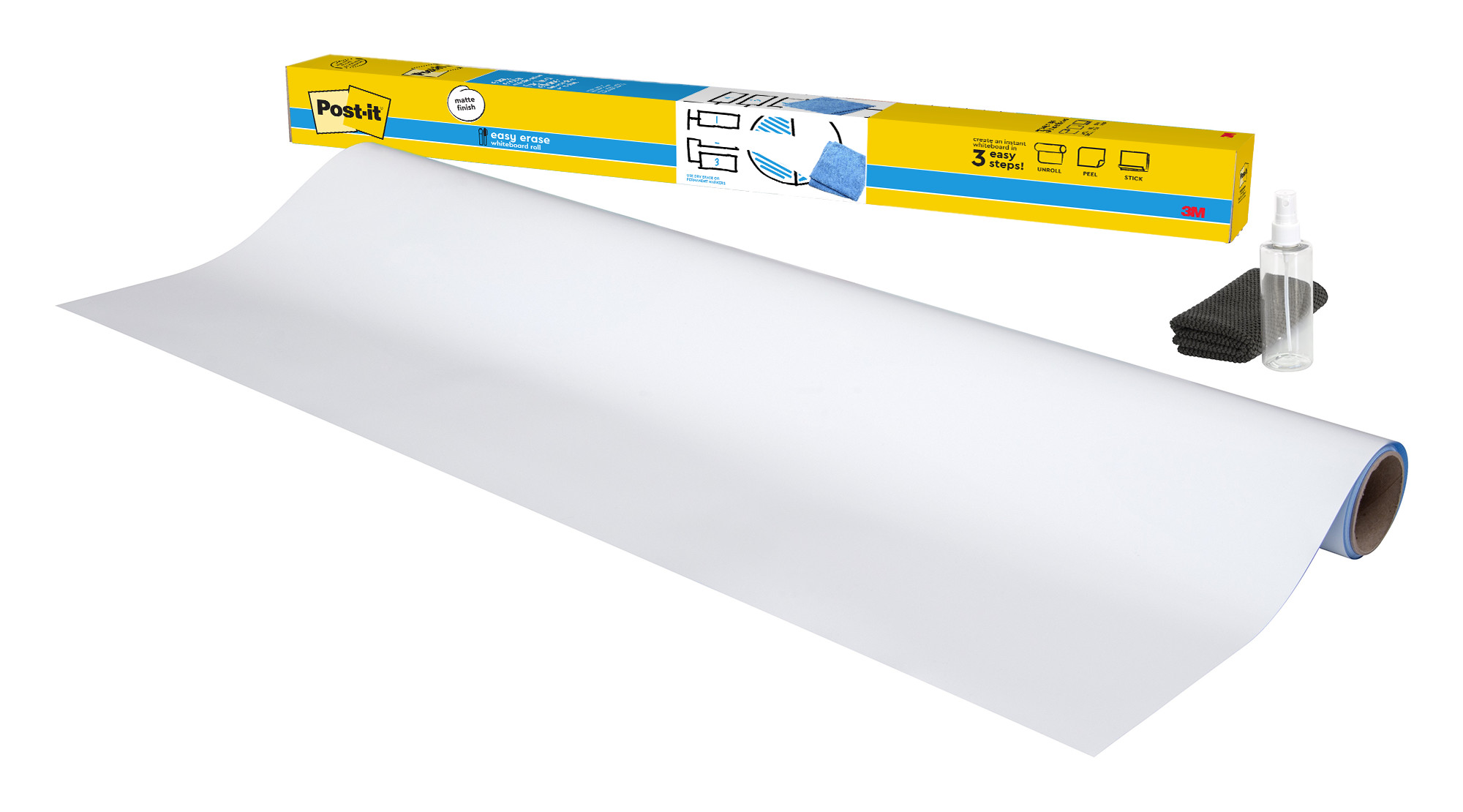 SKU 7100299521 | Post-it® Easy Erase Permanent Marker Whiteboard Surface EE8x4