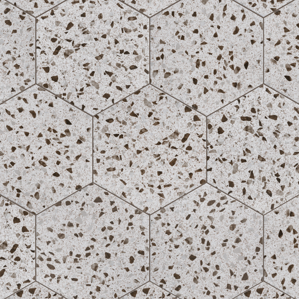 Venice Hex XT White 8-5/8 in. x 9-7/8 in. Porcelain Floor and Wall Tile