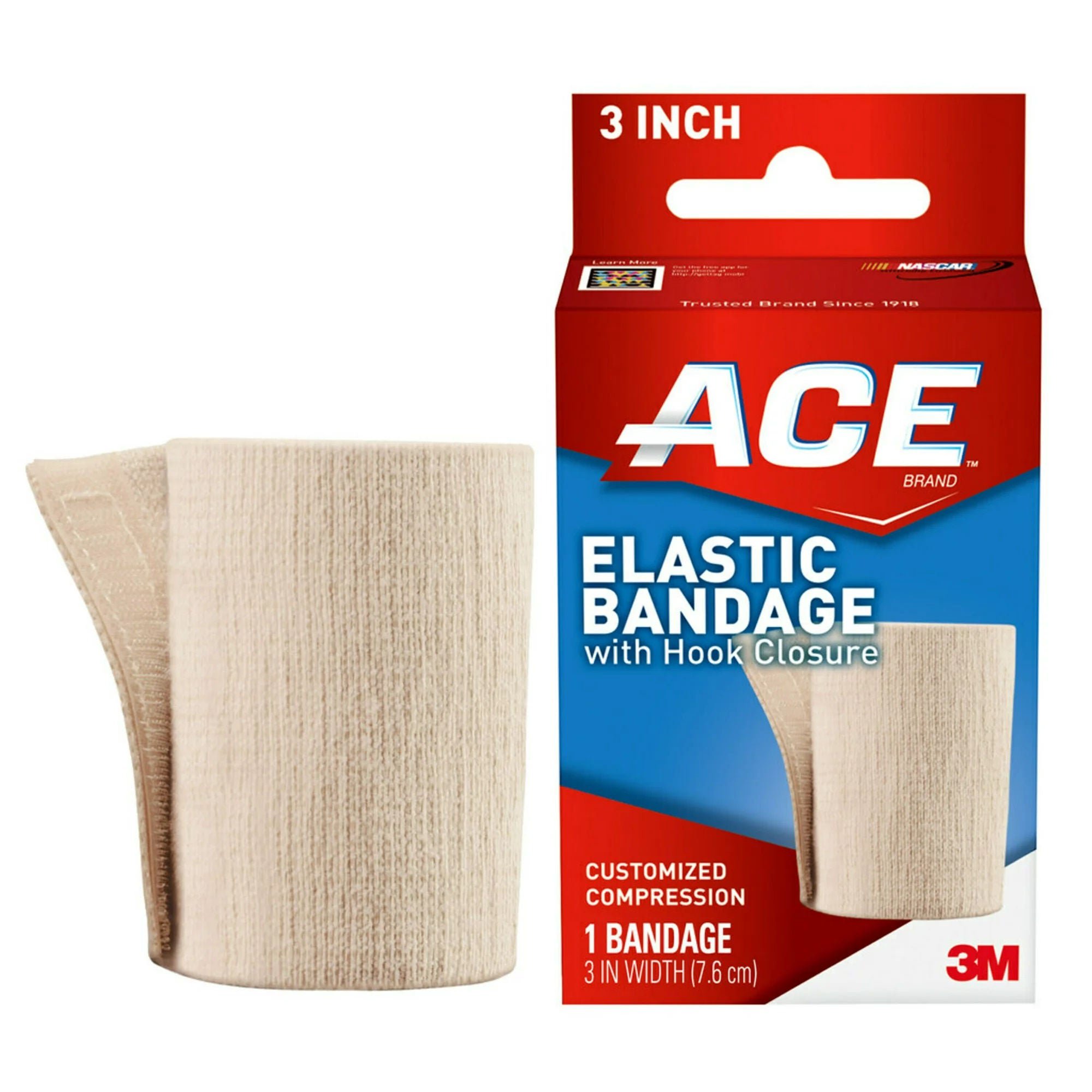 3M™ Ace™ Single hook-and-loop closure Elastic Bandage, 3 Inch Width