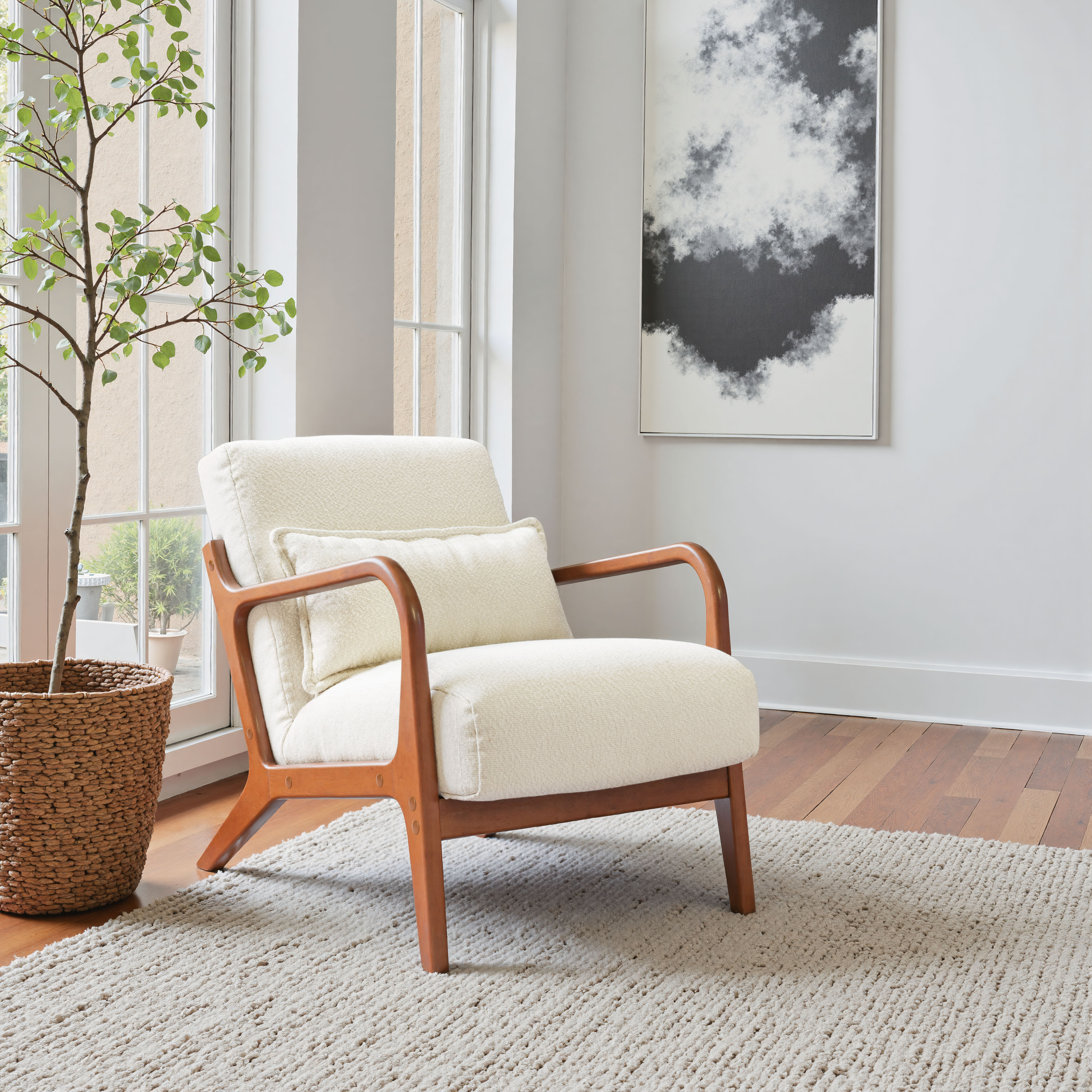 Macio Accent Chair Cream product image
