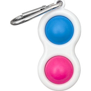 Fidget Popper Keychain - Blue/Pink