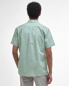 Pigment Dye Slub Short-Sleeved Shirt Seagrass