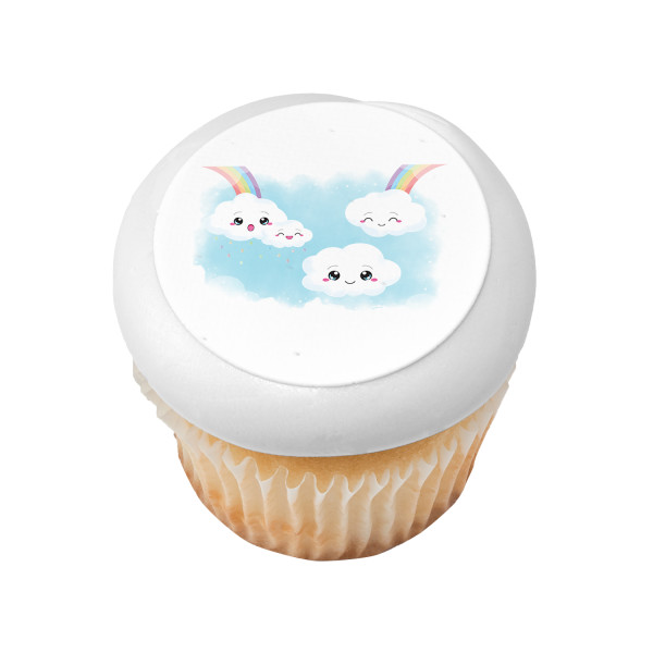 Kawaii Clouds PhotoCake® Edible Image®