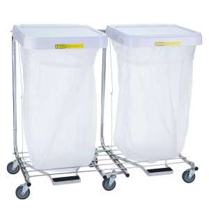 R&B Wire, Double Medium Duty Hamper, Other, White