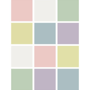 Dry Erase Stickables with Dry Erase Marker, Pastel Assorted, 3" x 3", 12 Per Pack, 4 Packs