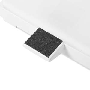 Rubbermaid Commercial, Defenders, Step-On, 6.5 gal, Metal, White, Square, Receptacle