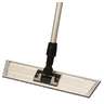 Hillyard, Aluminum Trapezoid Hook & Loop Flat Mop Frame, 24"
