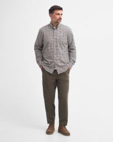 Duran Regular Long-Sleeved Shirt Dark Tan
