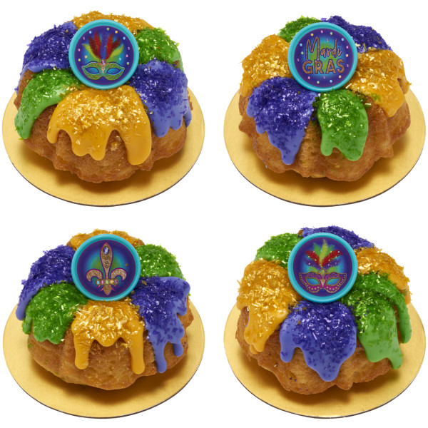 Mardi Gras Celebration Cupcake Rings