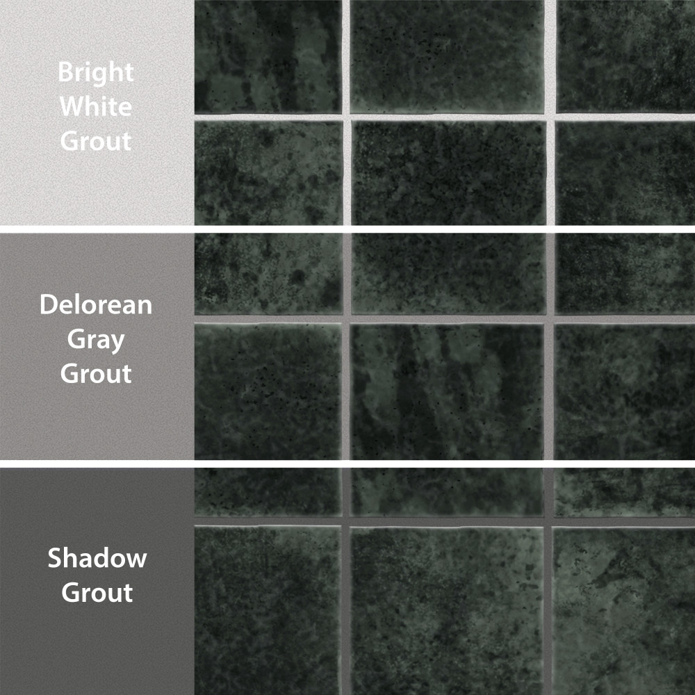 Menorca Forest Black 4 in. x 4 in. Ceramic Wall Tile