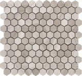 Frio Gray 1″ Hexagon Mosaic