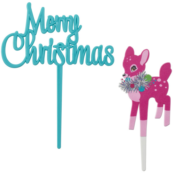 Merry Christmas Deer Vertical Layon