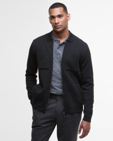 Croscombe Zip-Up Cardigan Charcoal Marl