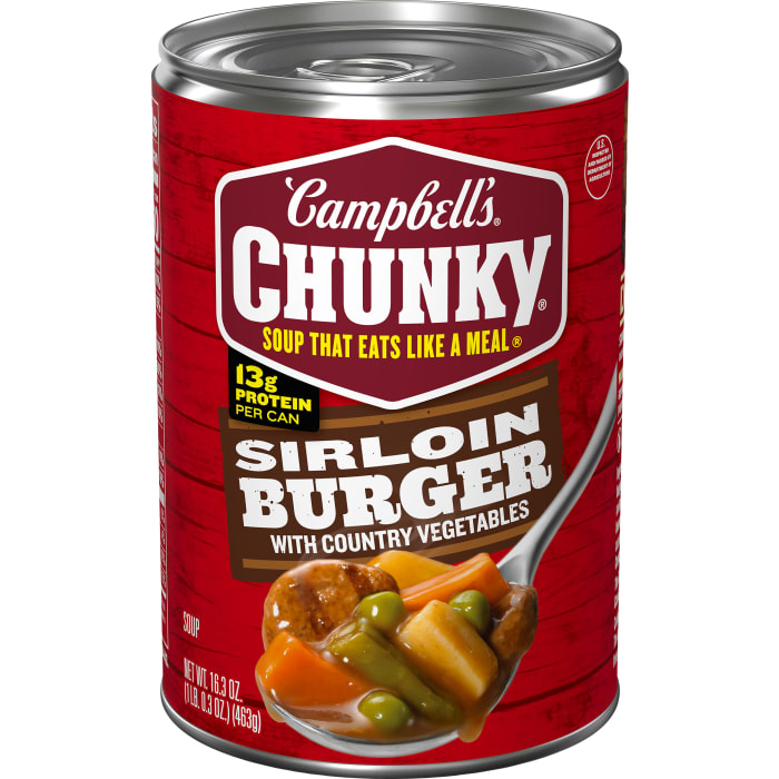 Sirloin Burger With Country Vegetable Beef Soup
